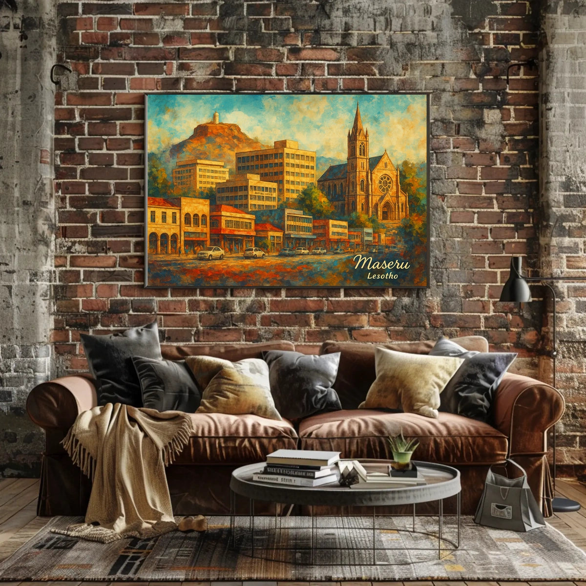 Maseru Lesotho Cityscape Photography Wanderlust Poster