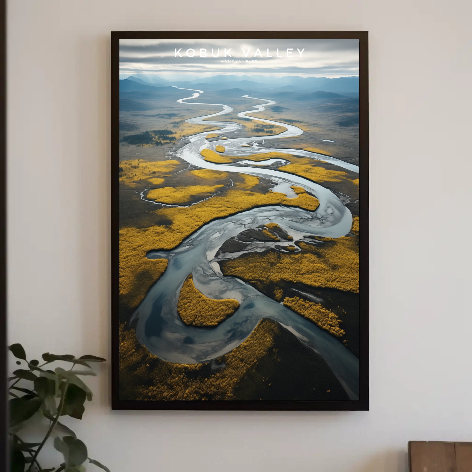 Kobuk Valley National Park Travel Poster Vintage Print