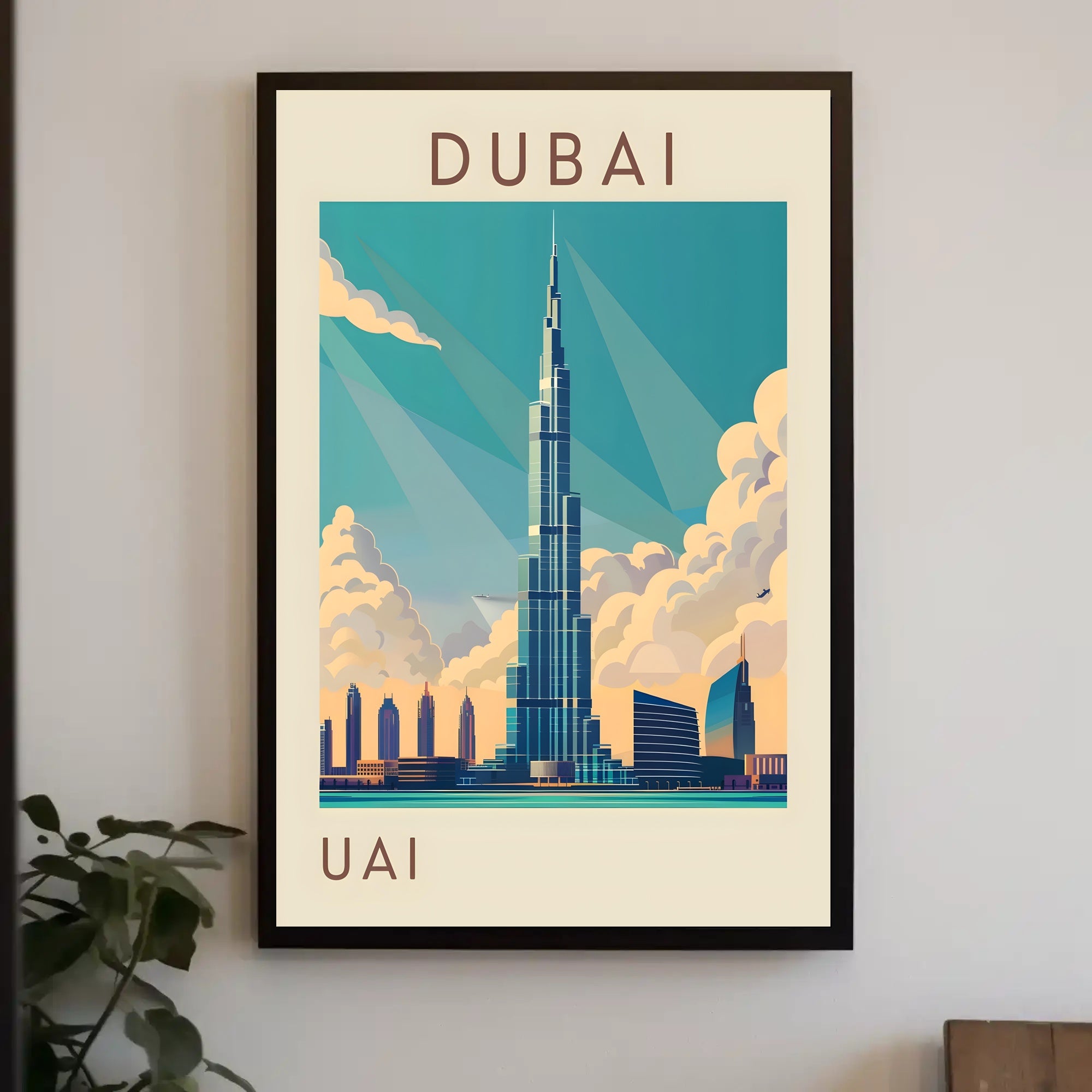 Iconic Skyline of Dubai Poster