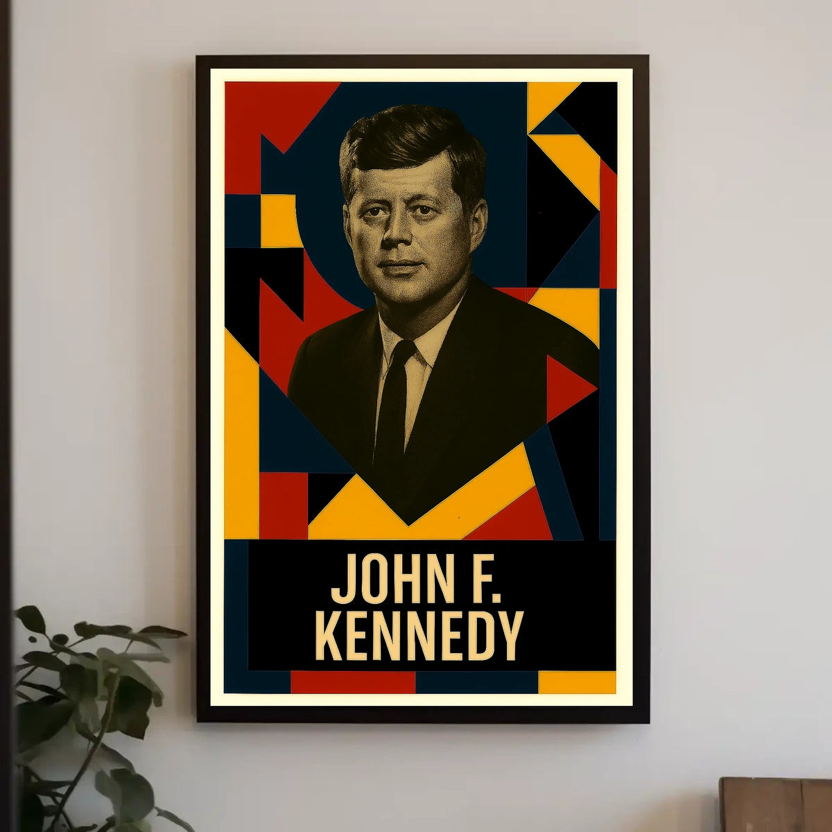 John F. Kennedy 35th President of the United States Abstract Pop Poster