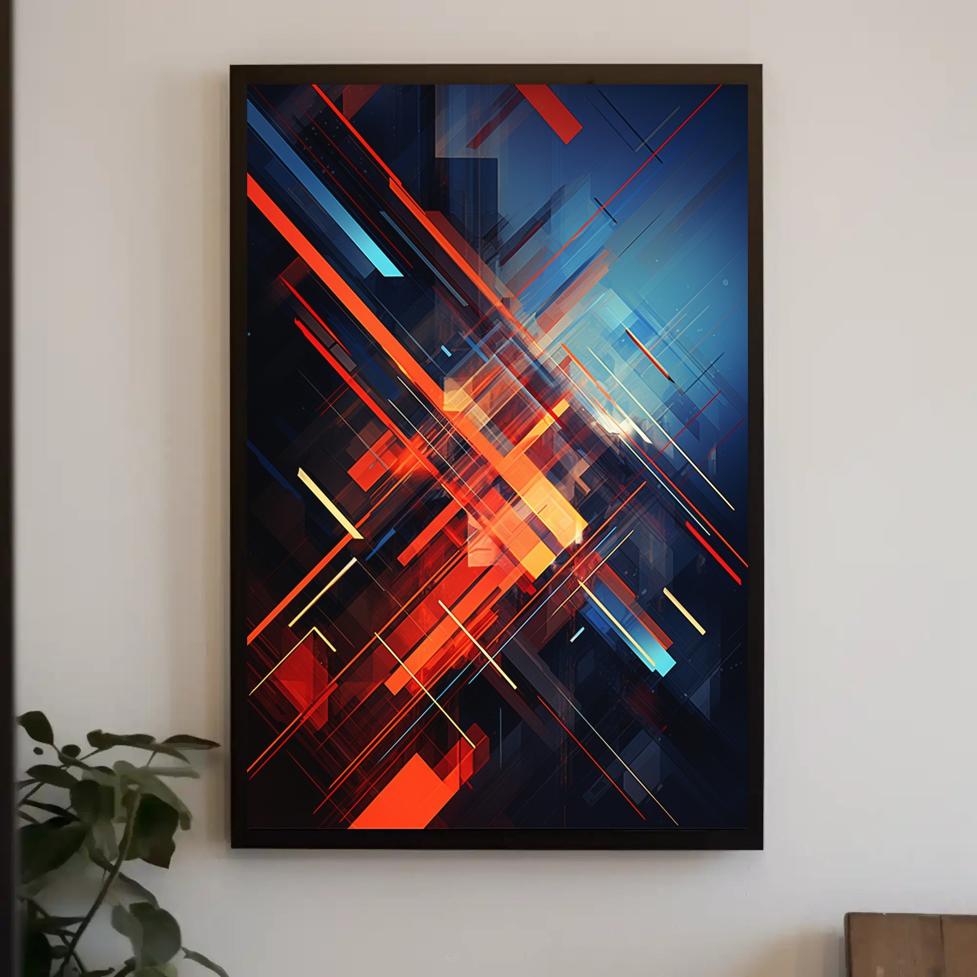 Dynamic Motion Futuristic Abstract Artistic or Pop Culture Poster