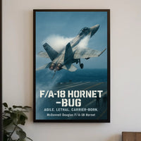 F/A-18 Hornet Athletic Poster