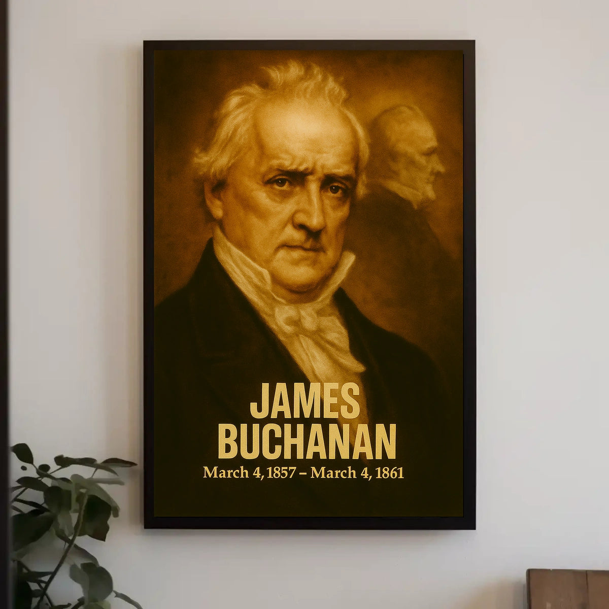 James Buchanan Presidential Term Poster