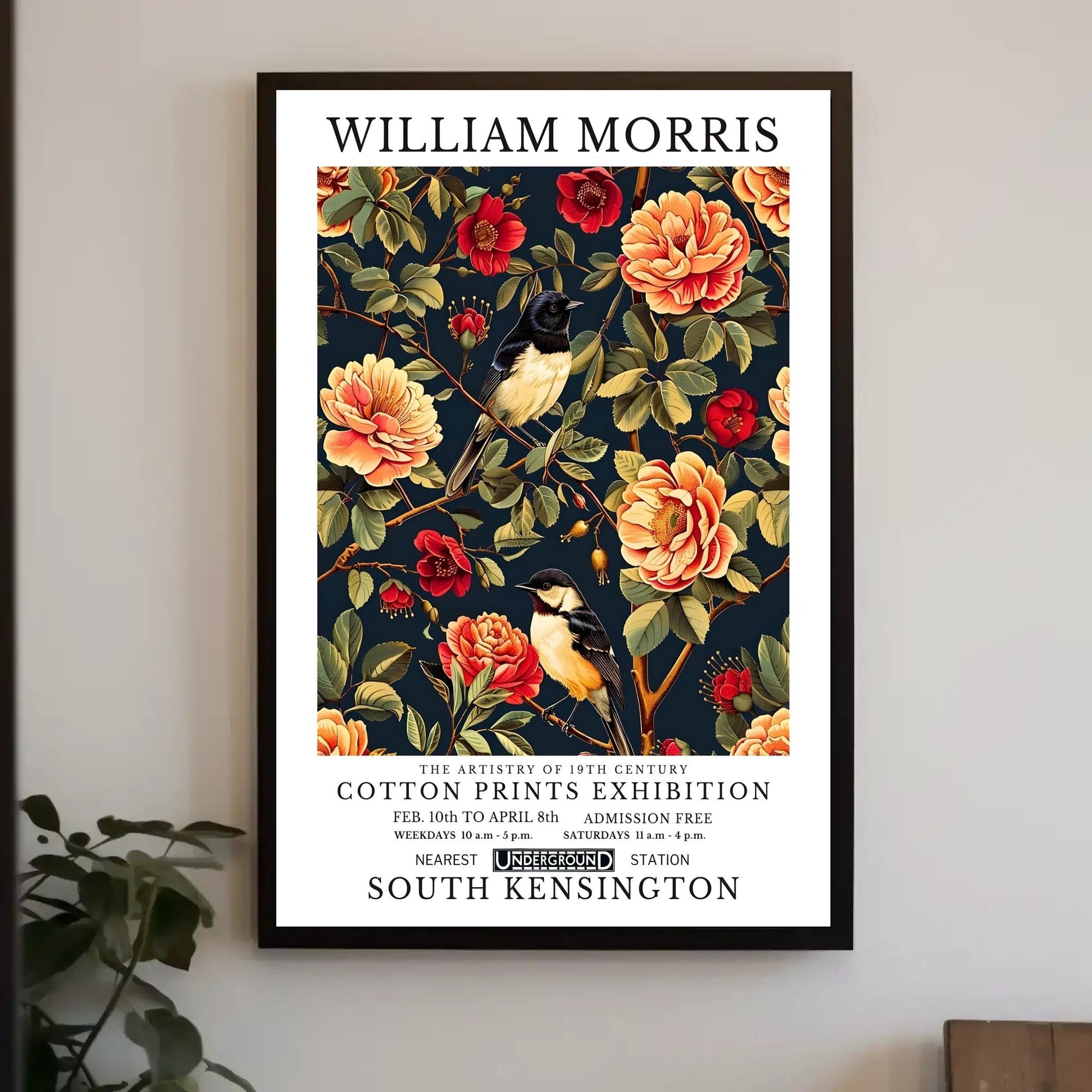 William Morris Cotton Prints Cultural Heritage Poster