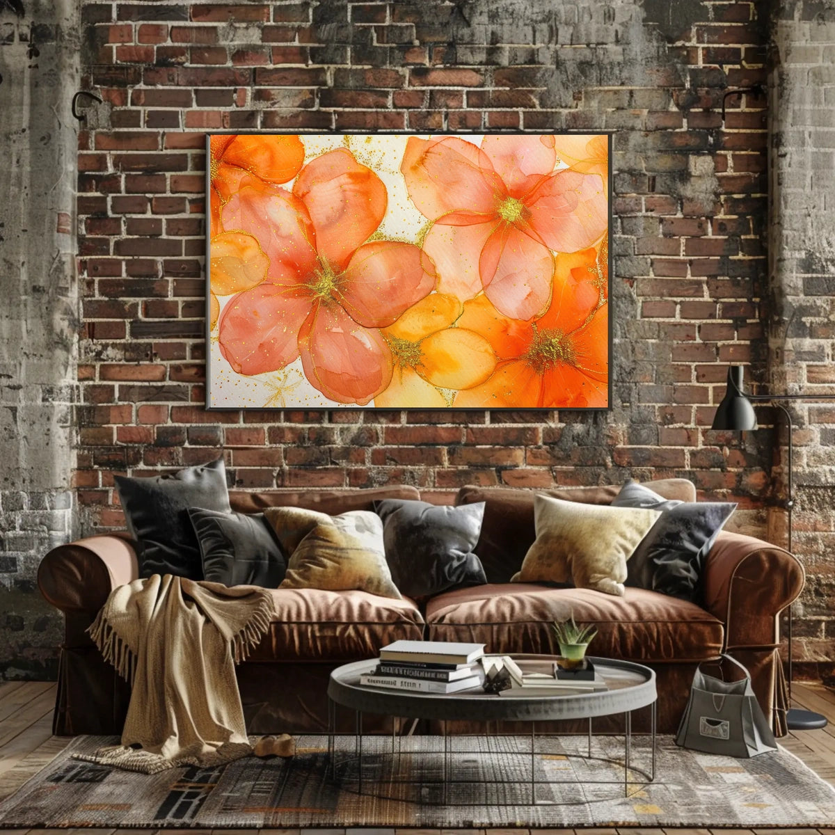 Vibrant Floral Art Poster