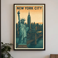 Iconic New York City Vintage Poster For Urban Decor Lovers