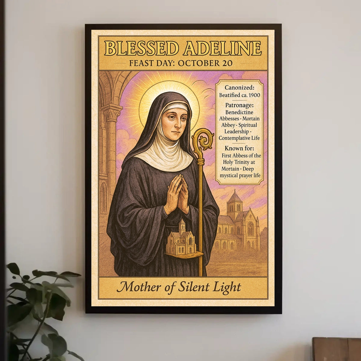 Blessed Adeline Mother of Silent Light Poster