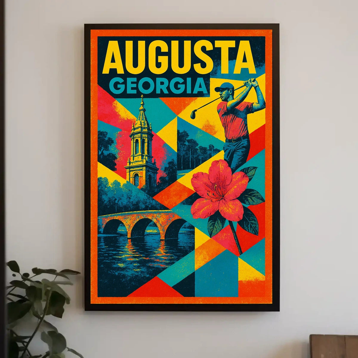 Augusta, Georgia A Vibrant Tribute Poster