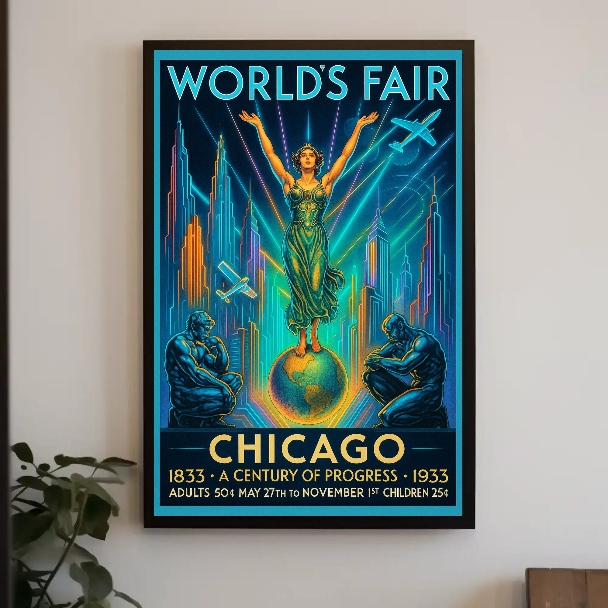 Chicago World's Fair A Century of Progress Poster PosterGoat