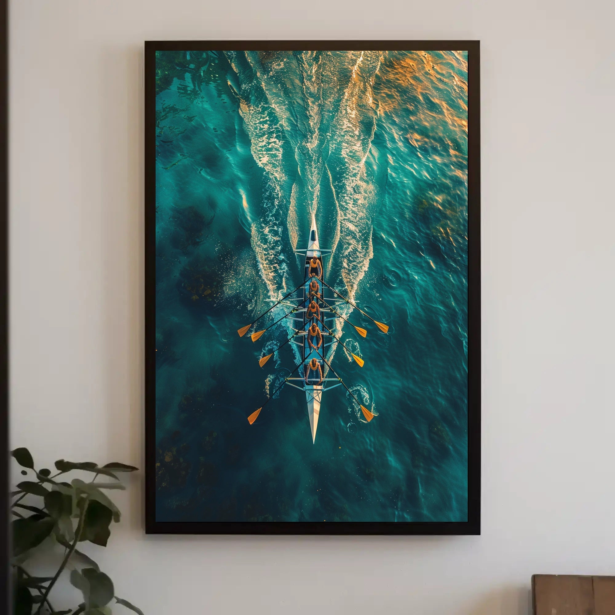 Rowing In Harmony Poster PosterGoat