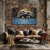 Surreal Face with Eyes Fantasy or Mythology Poster
