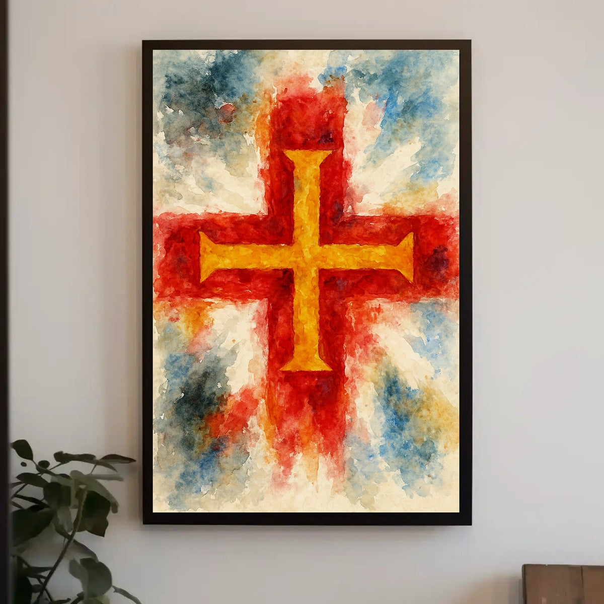 Vibrant Cross Poster