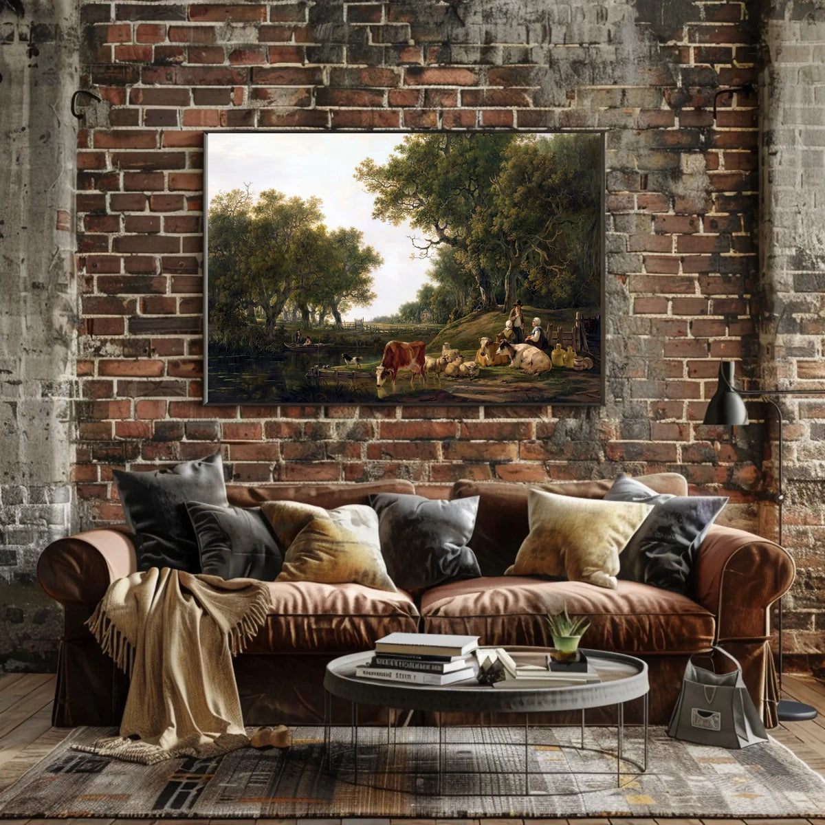 Idyllic European Countryside: Artistic Poster