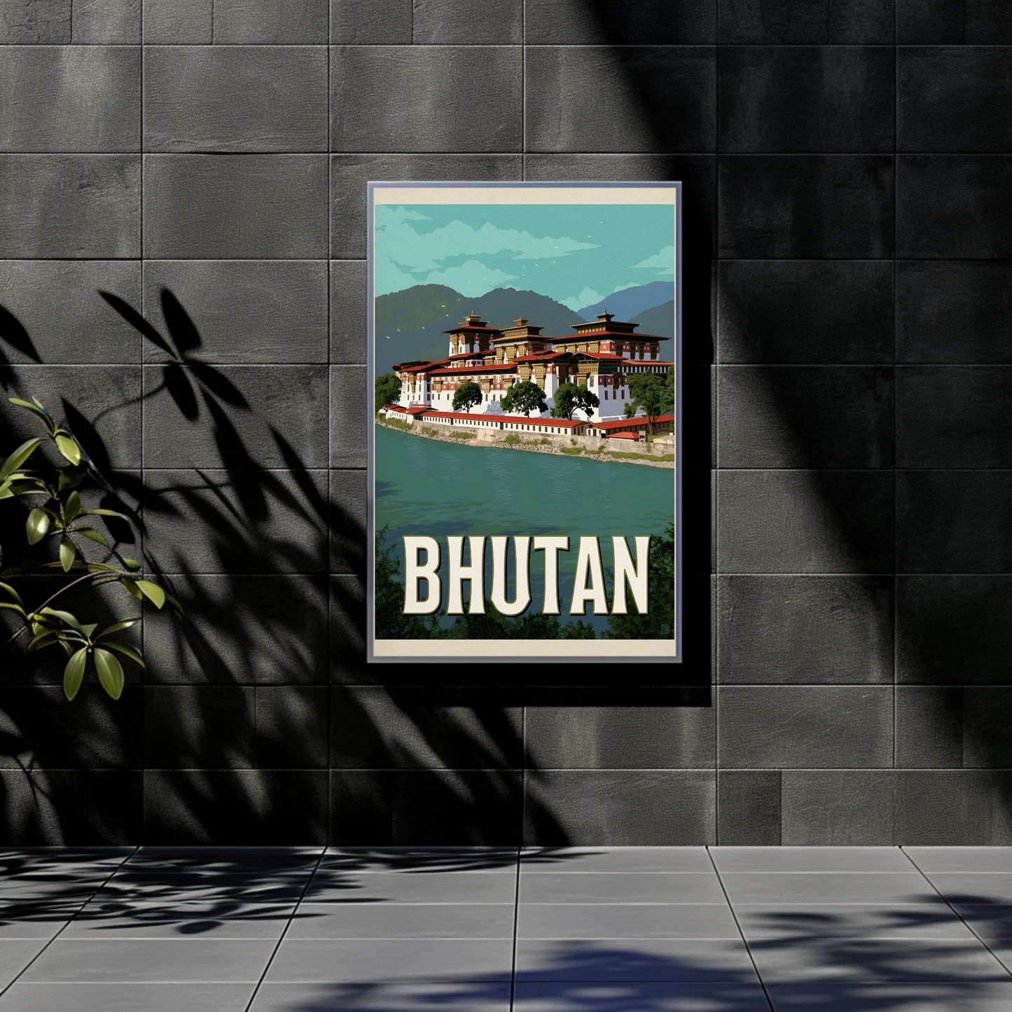 Vintage Poster Bhutan