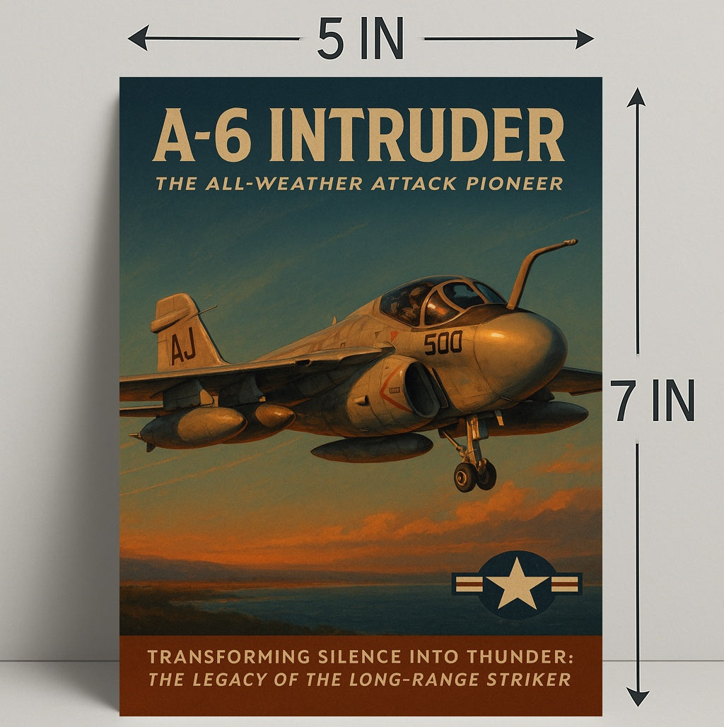 A-6 Intruder Vintage Military Recruitment Poster