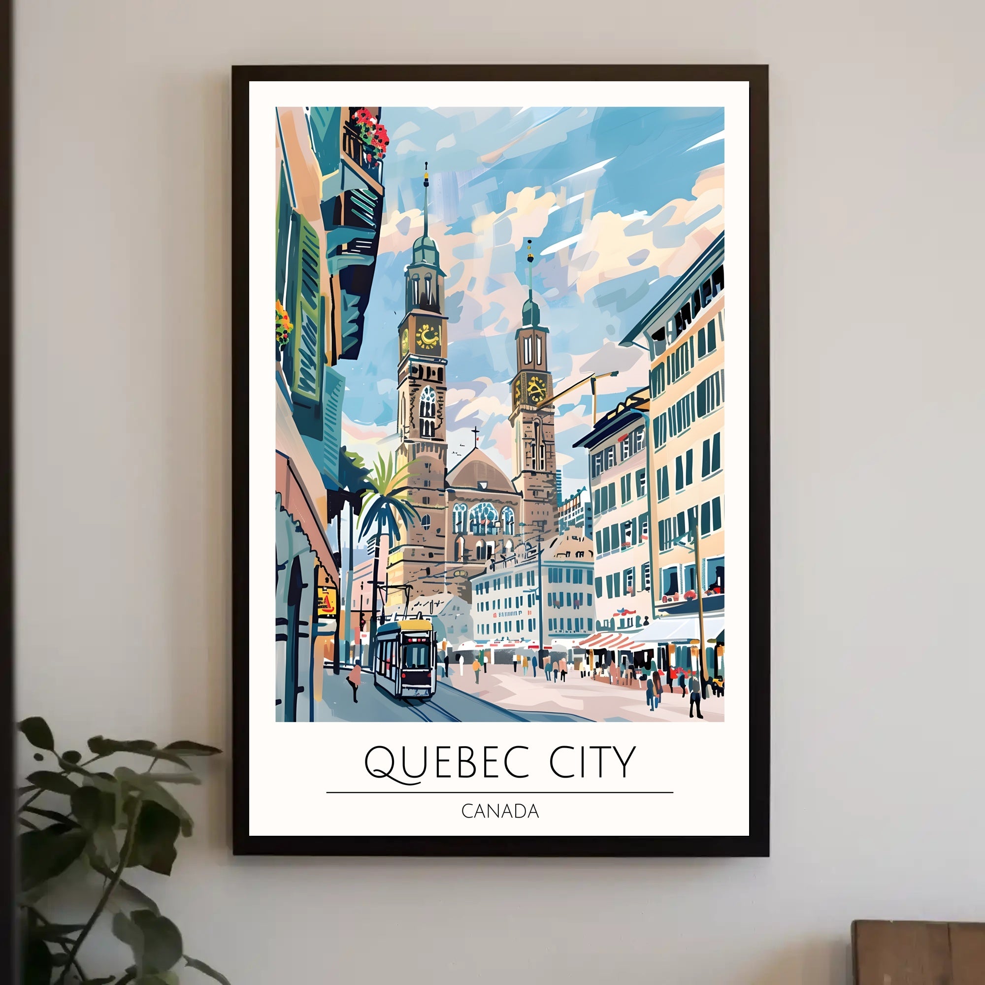 Quebec City Charm Poster PosterGoat