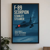 F-89 Scorpion Cold War Jet Art Print Military Poster
