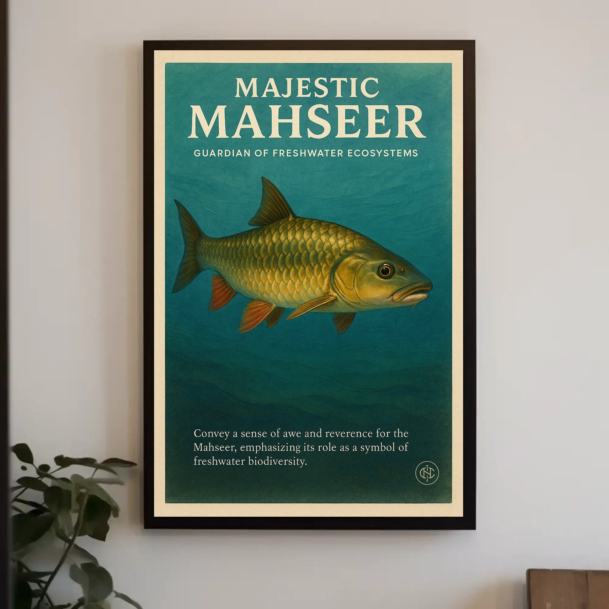 Majestic Mahseer Poster PosterGoat