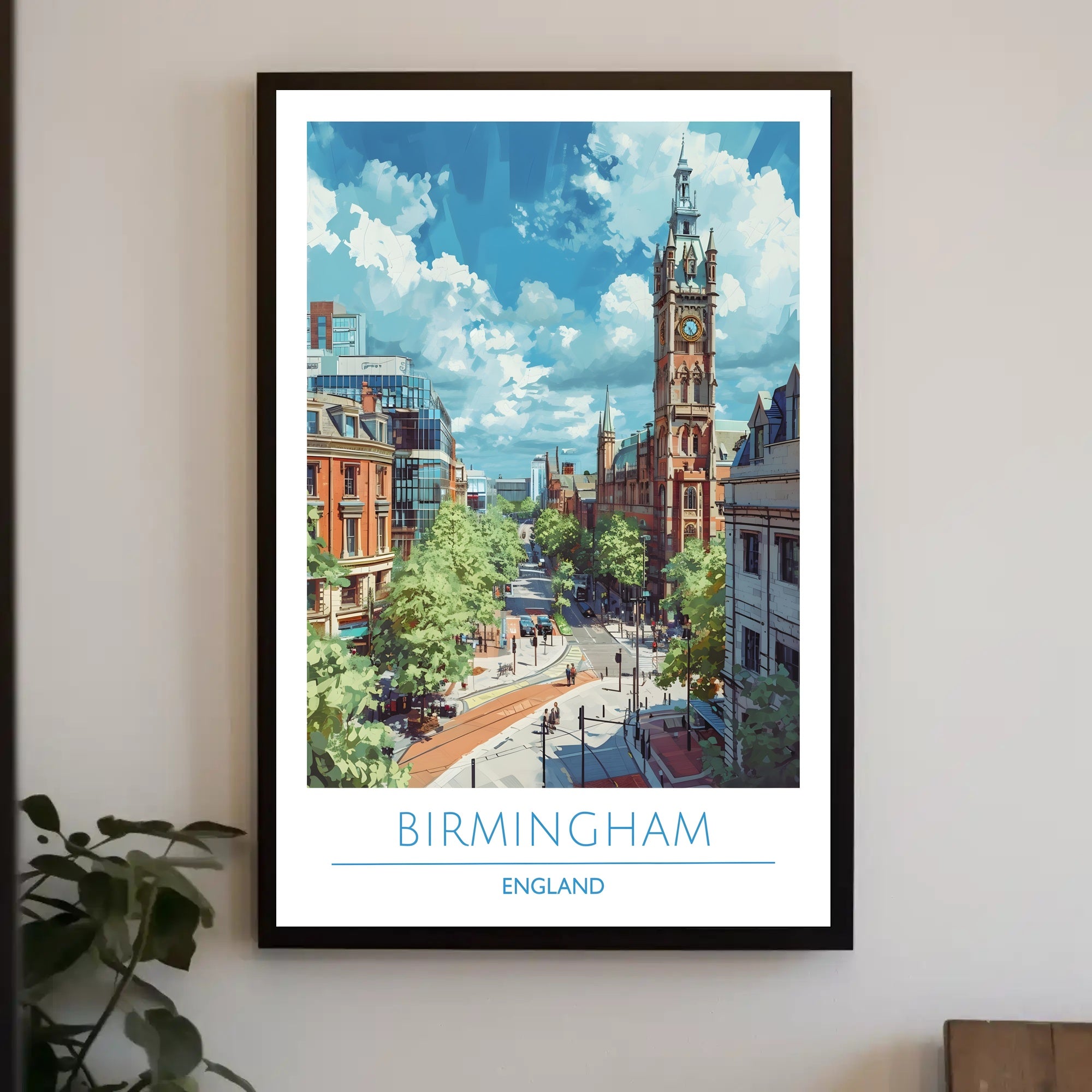 Birmingham Skyline Poster