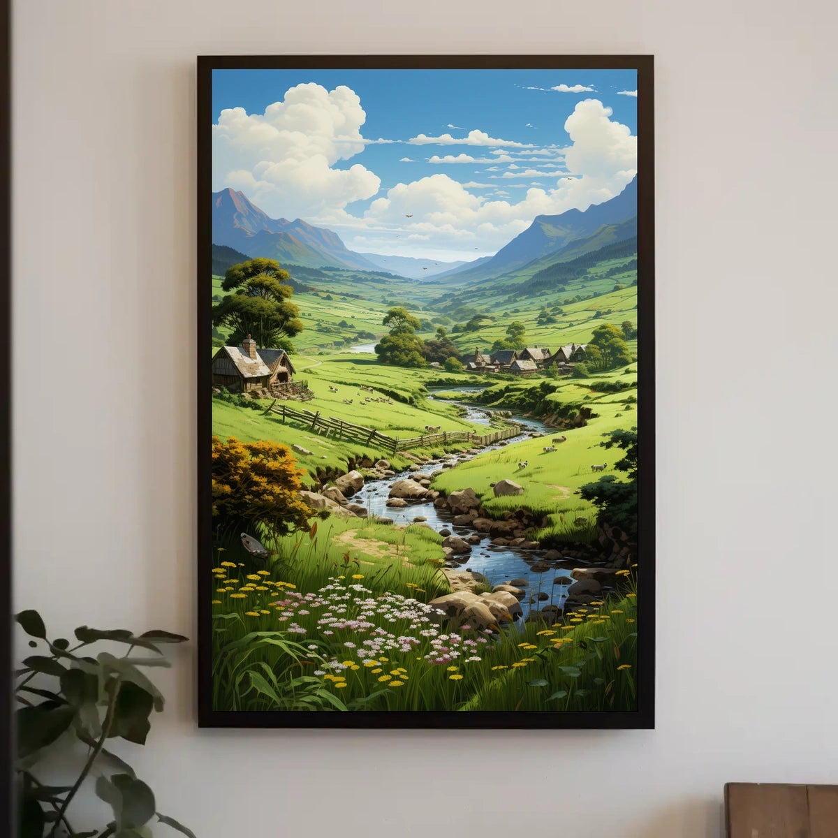Tranquil Countryside Landscape Poster
