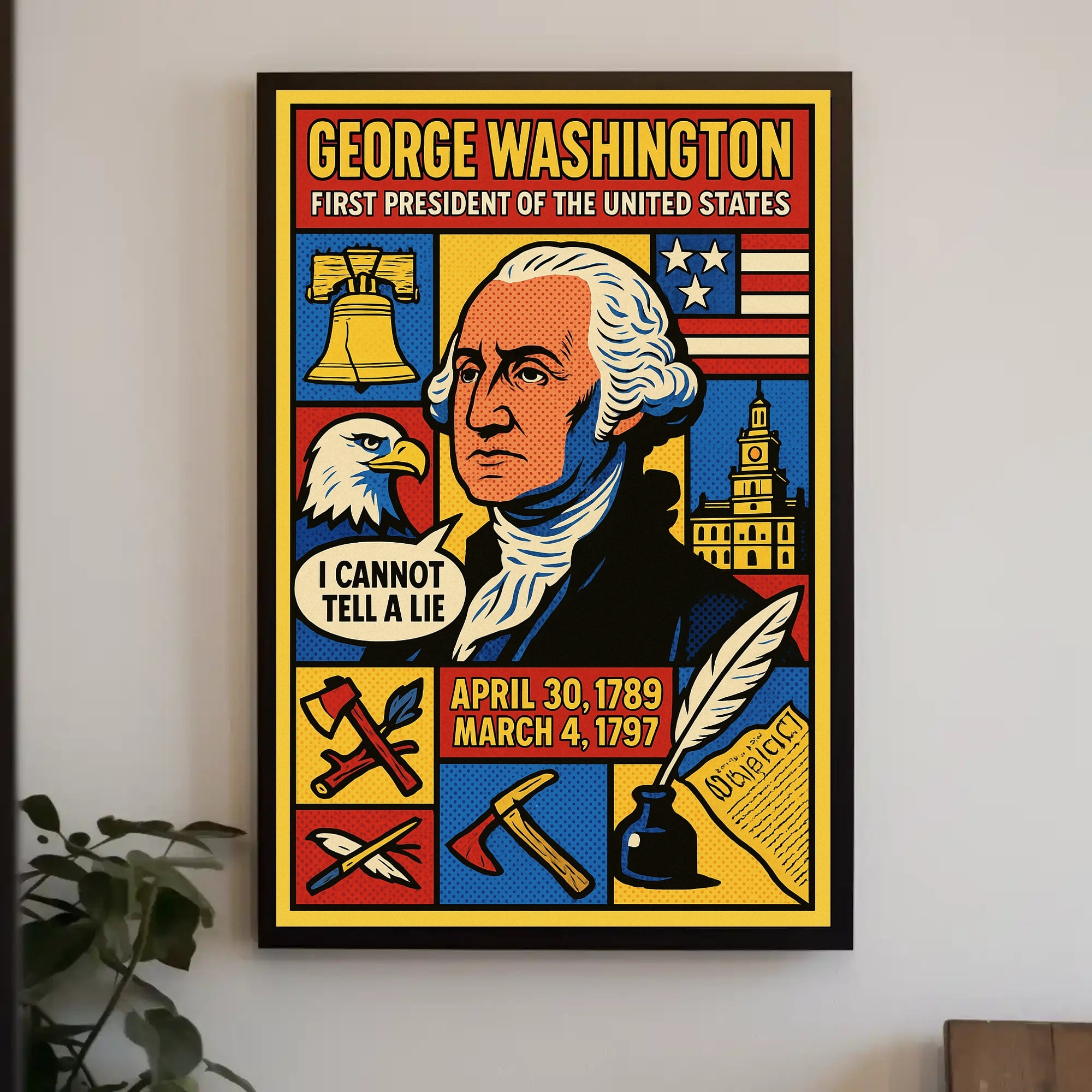George Washington First President Poster PosterGoat