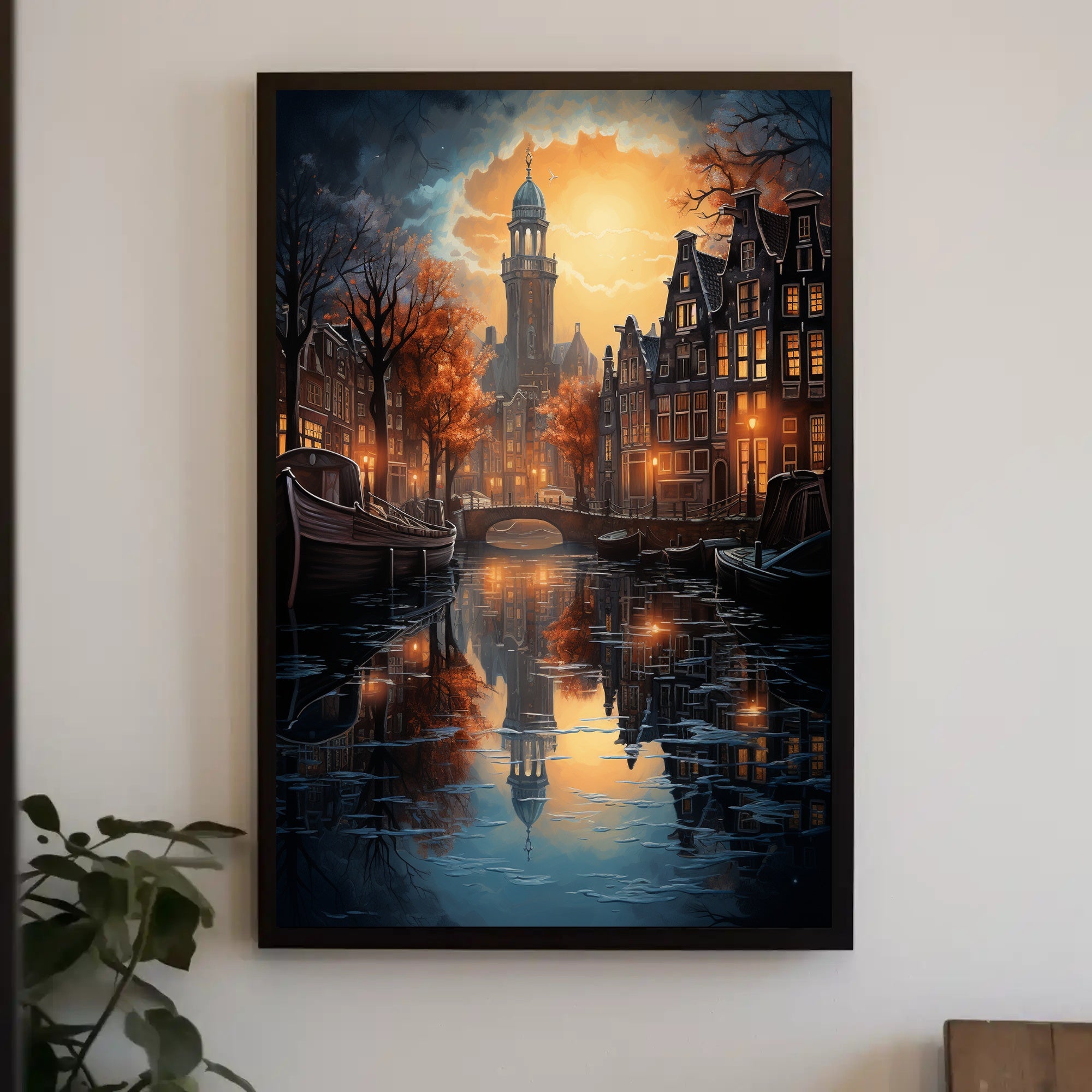 Enchanted Evening In Amsterdam Poster