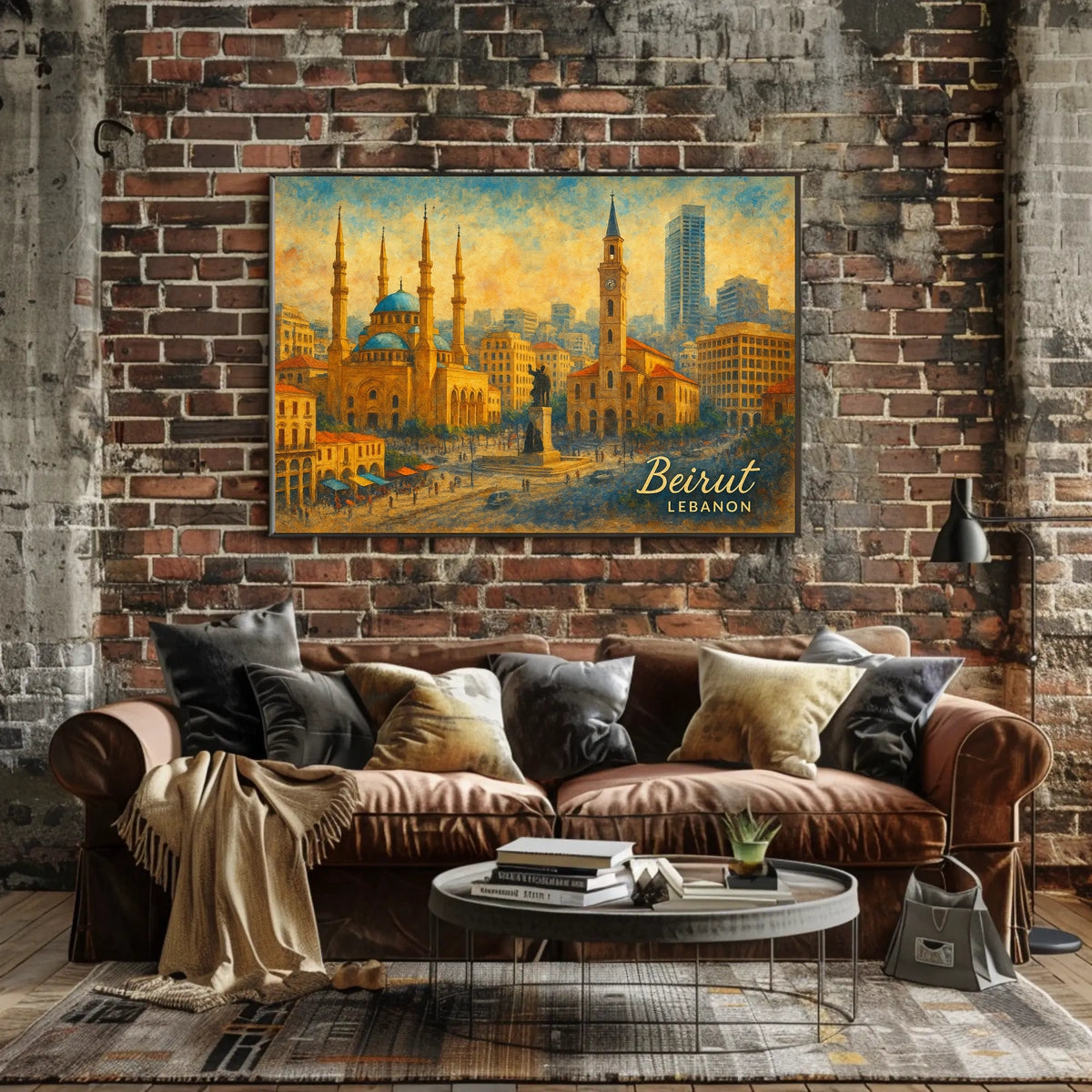 Beirut Cityscape Mediterranean City Photography Realism Inspiring Wanderlust Decor Poster