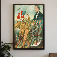 Patriotic African American Soldiers WWI Historical or Presidential Poster