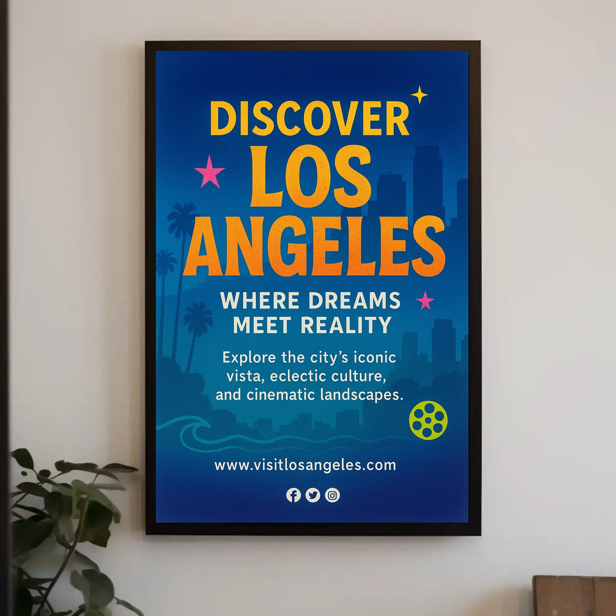 Explore Los Angeles Adventure with Vibrant Travel Poster