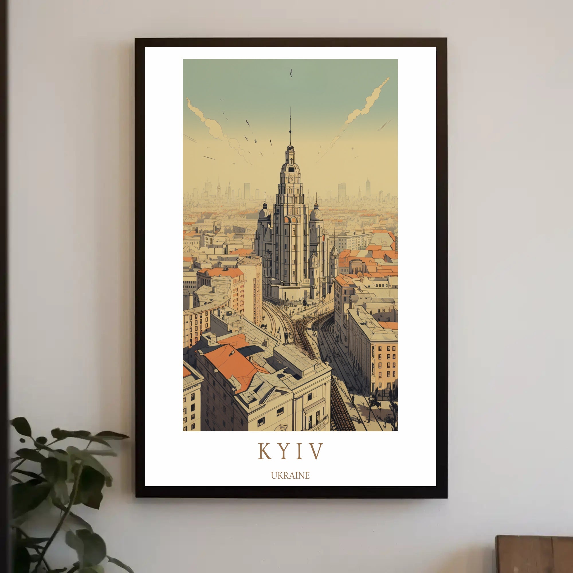 Kyiv Cityscape Poster PosterGoat