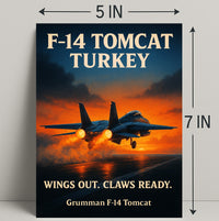 F-14 Tomcat Soaring High Poster PosterGoat