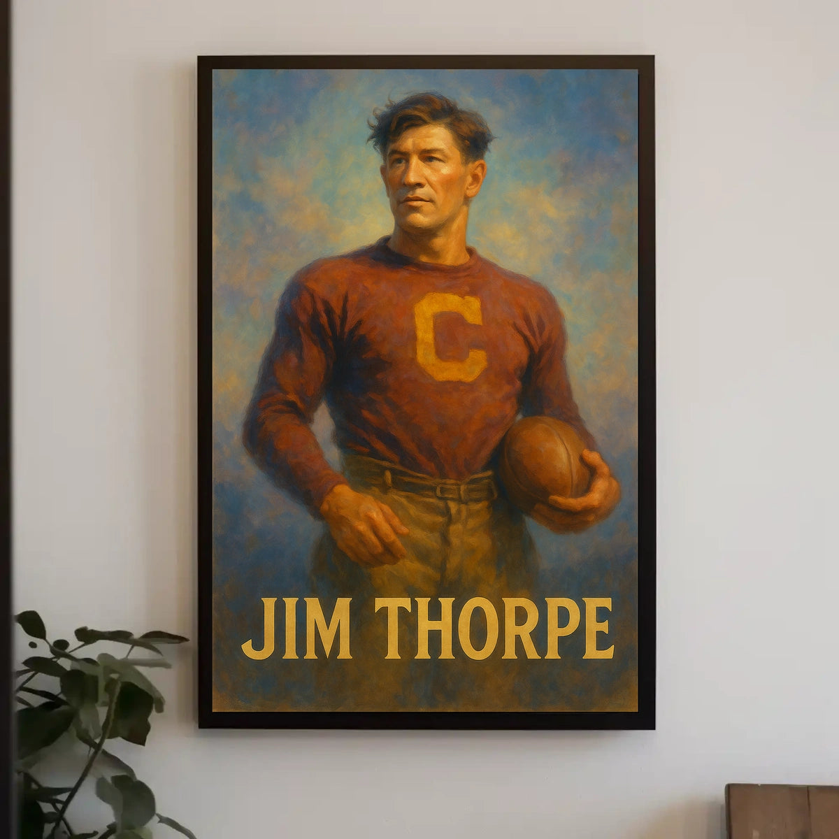 Jim Thorpe Athletic Icon Poster