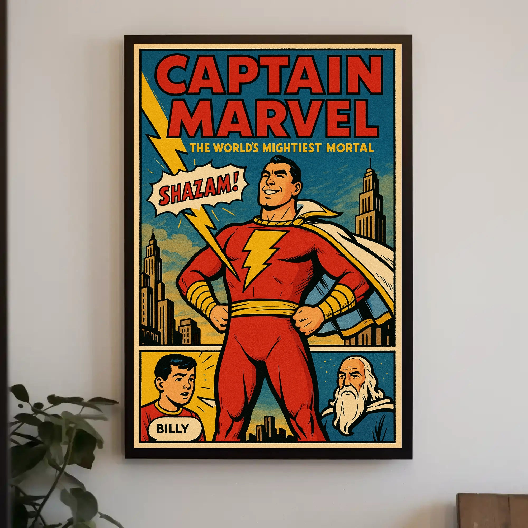 Captain Marvel The World's Mightiest Mortal Poster PosterGoat