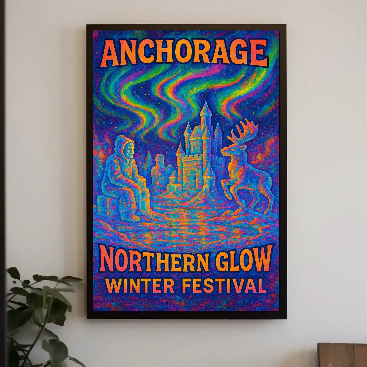 Anchorage Northern Glow Winter Festival Poster