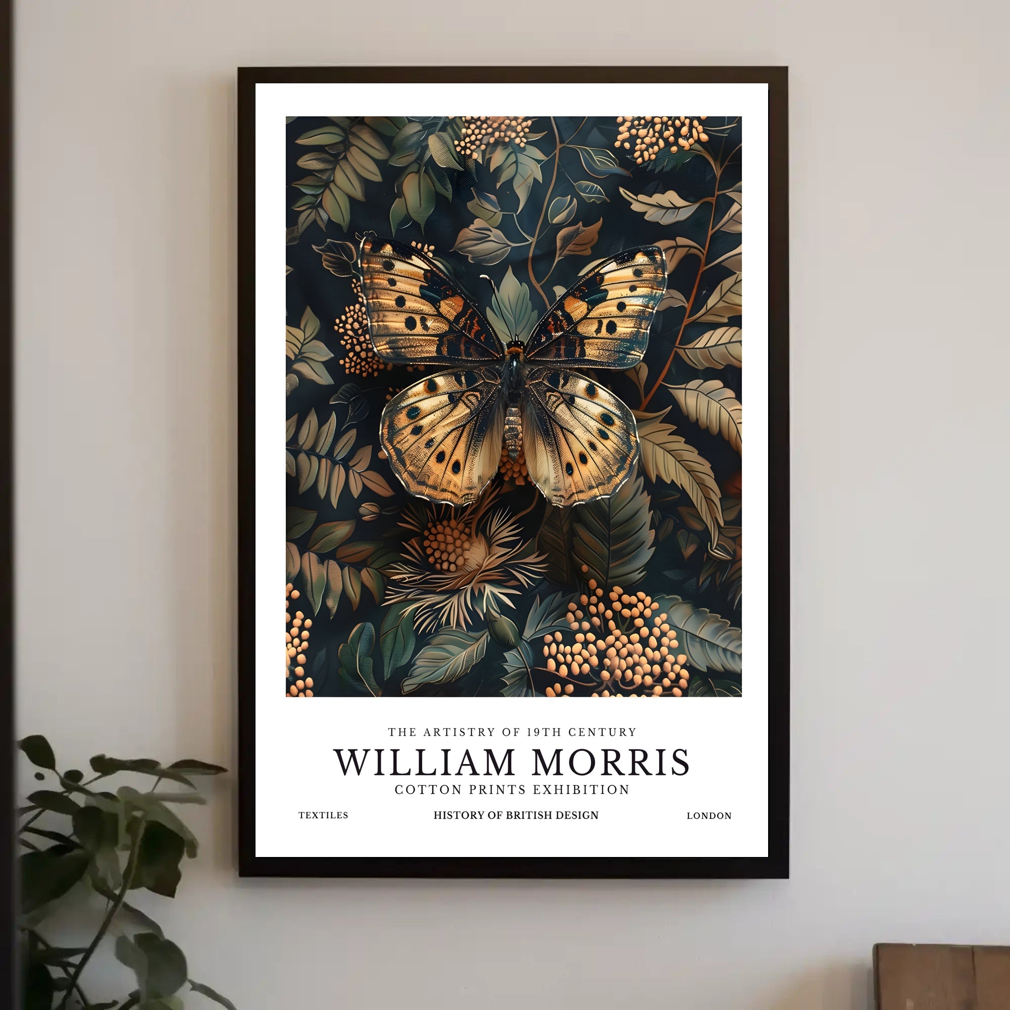 William Morris Botanical Artistry Exhibition Artistic Poster