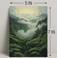 Journey Through The Misty Mountains Poster