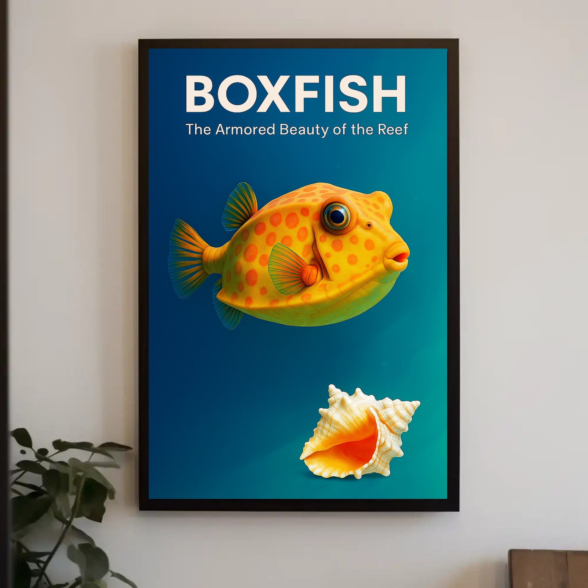 Boxfish The Armored Beauty of the Reef Poster PosterGoat