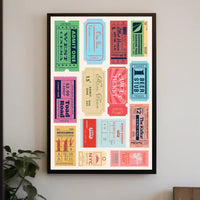 Vintage Nostalgia Ticket Collage: Travel Poster PosterGoat