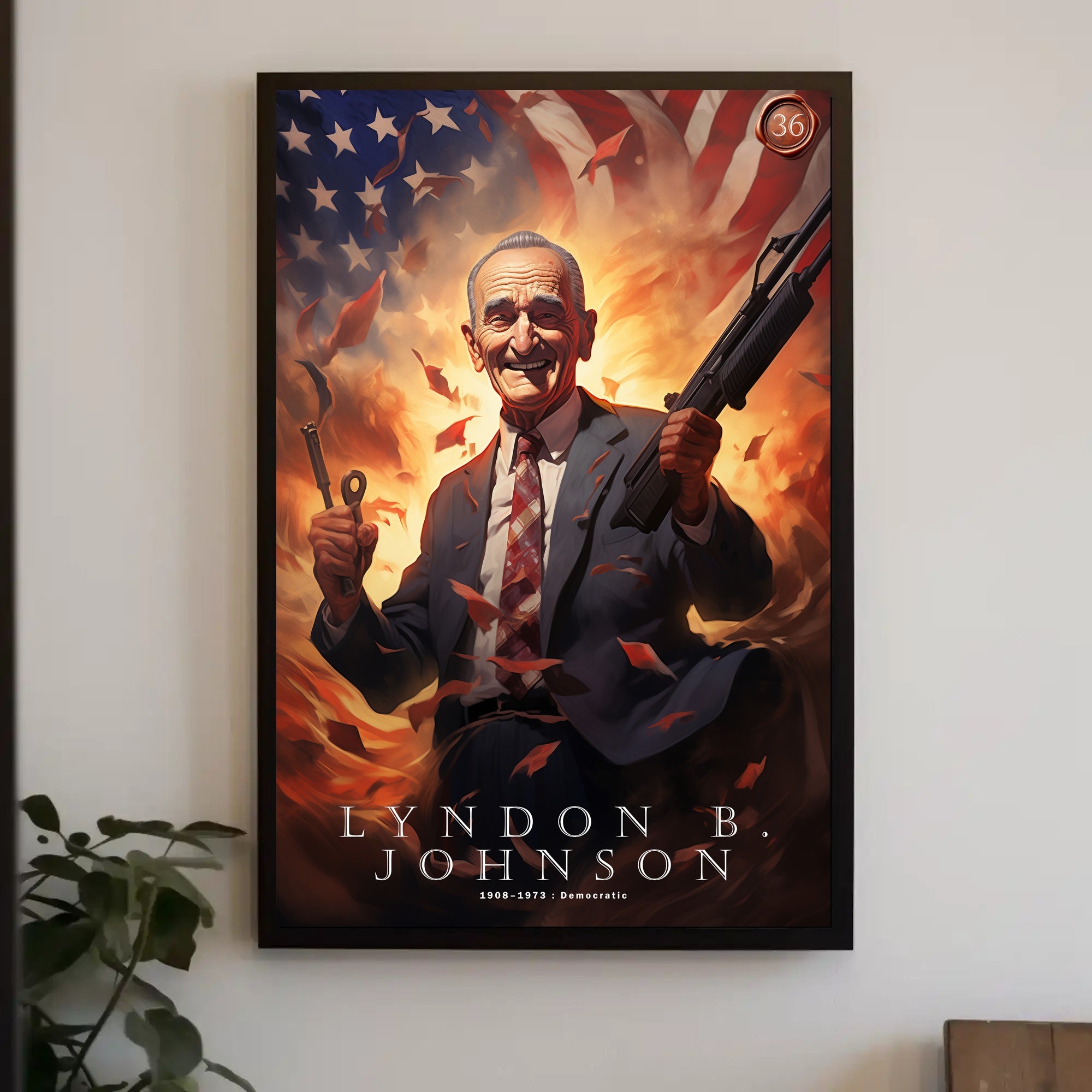 Lyndon B. Johnson Tribute Poster