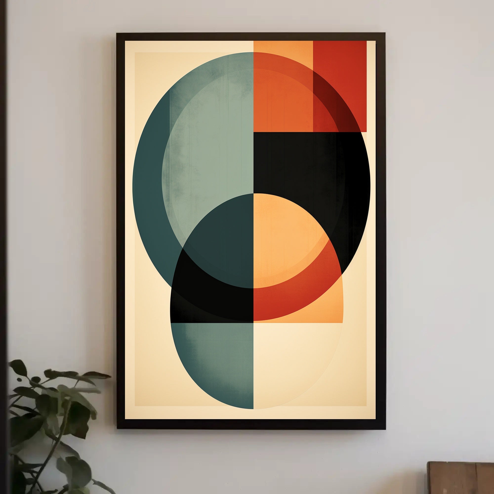 Abstract Geometric Harmony Abstract Poster