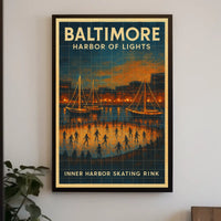 Baltimore Harbor Of Lights Poster
