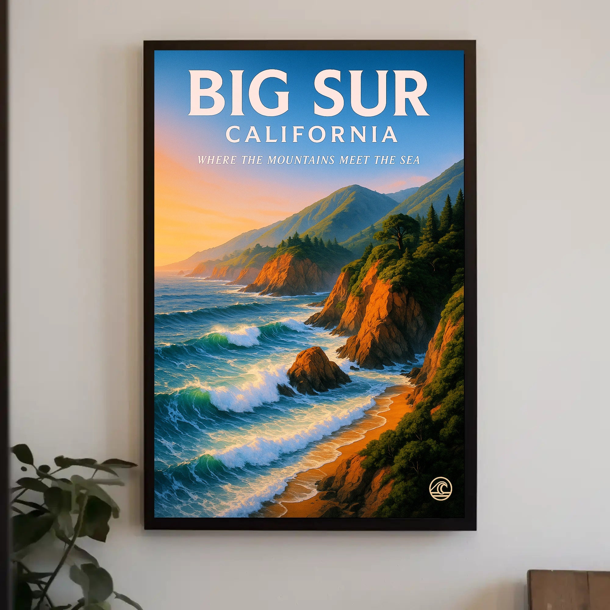 Big Sur - Where the Mountains Meet the Sea Poster PosterGoat