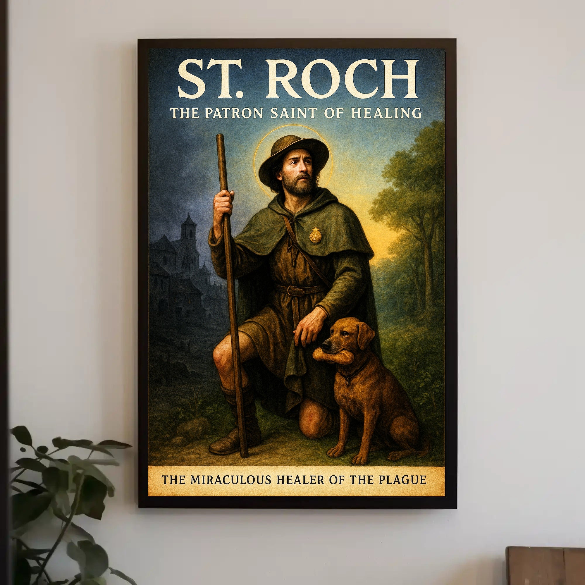 St. Roch The Patron Saint of Healing Poster PosterGoat