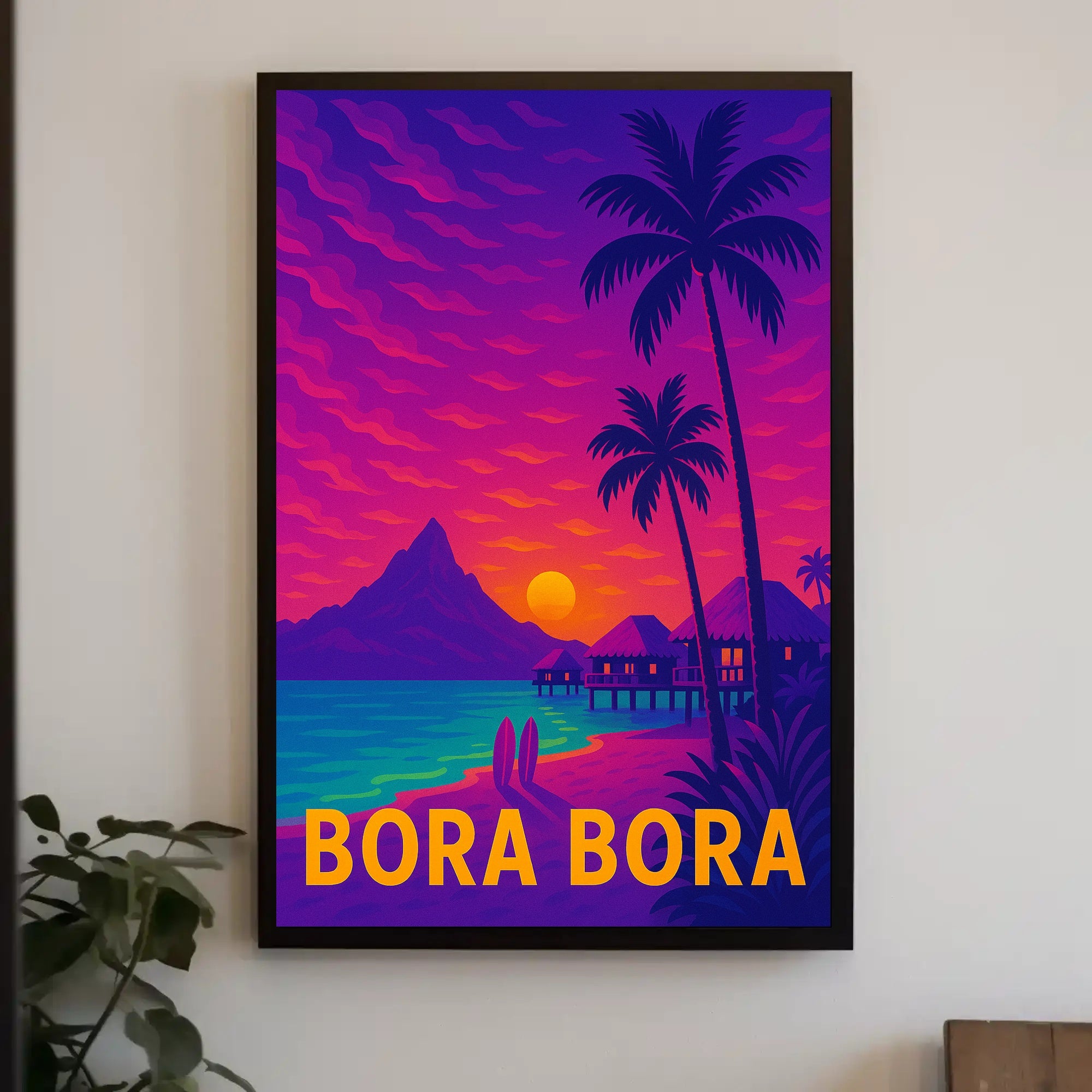 Bora Bora Tropical Paradise Escape Travel Poster PosterGoat