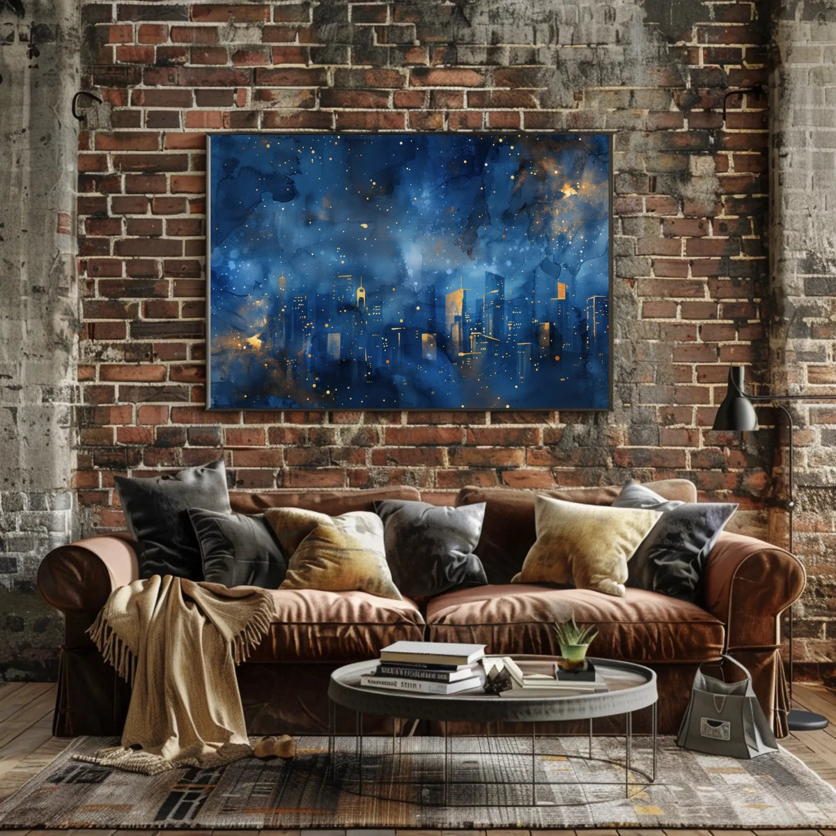 Celestial Cityscape Poster