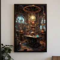 Steampunk Alchemist's Laboratory Poster