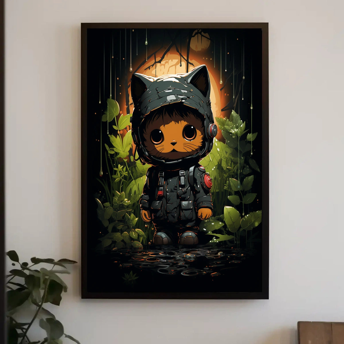 Adventurous Cat Explorer Poster
