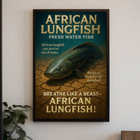 African Lungfish Mastery: Educational Animal Poster