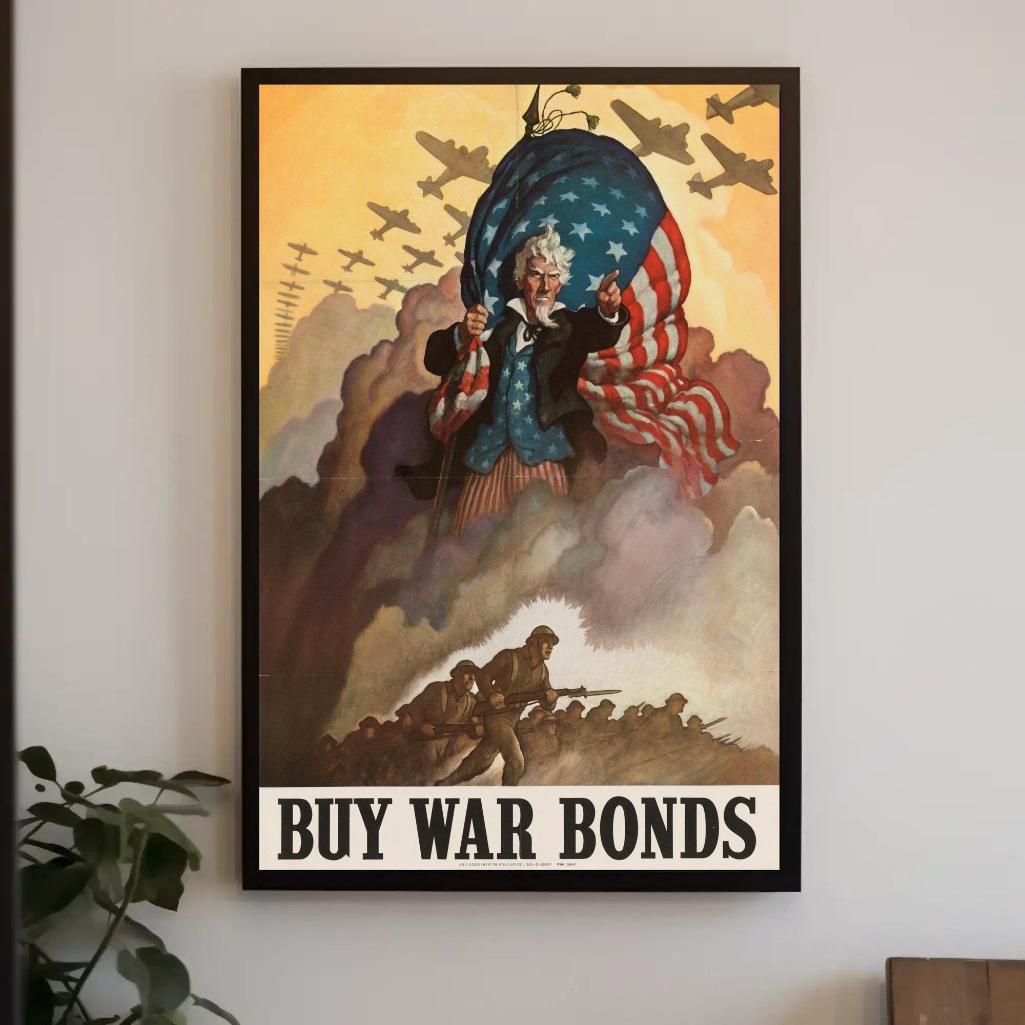 Rally for Support: Buy War Bonds Poster PosterGoat
