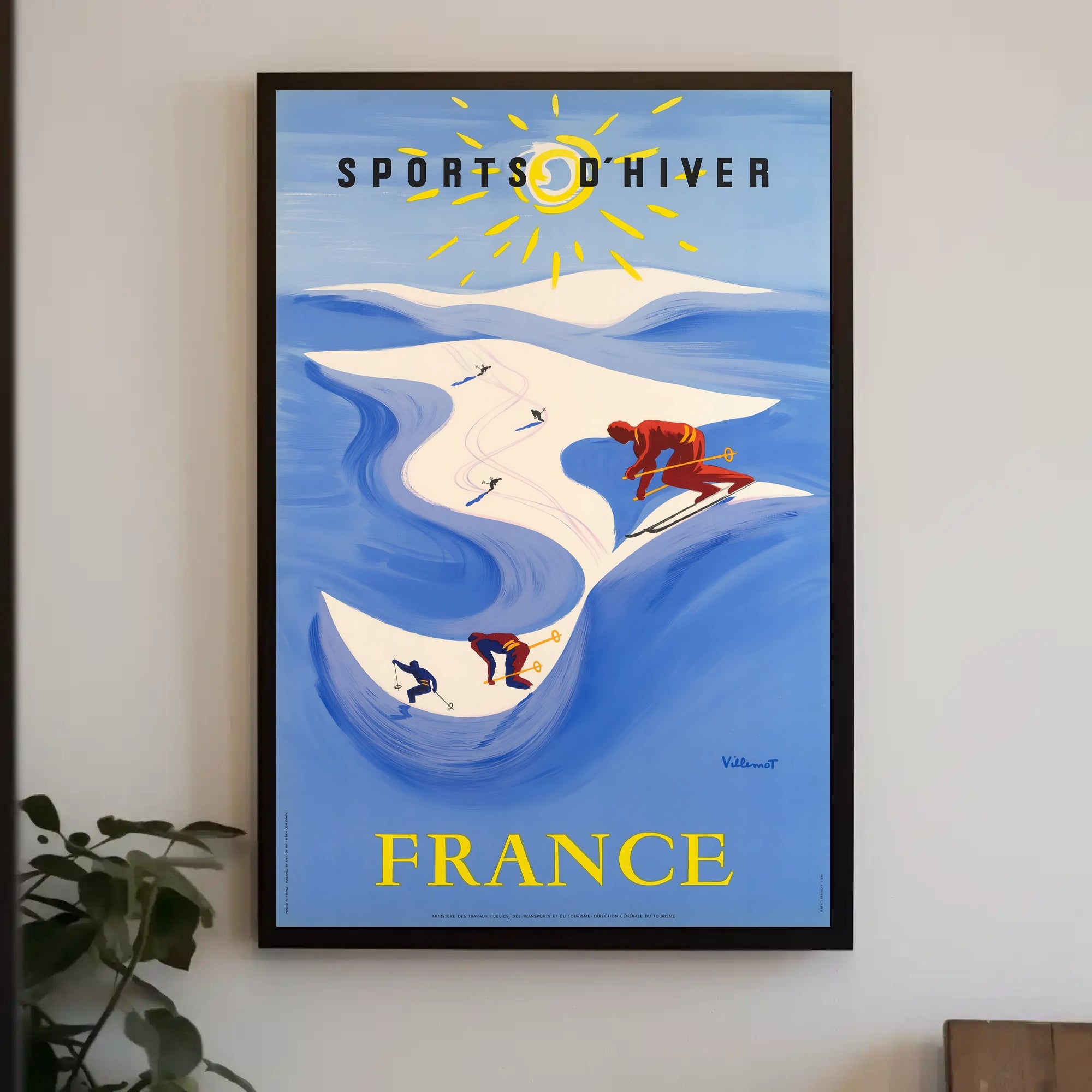 Winter Sports in France Poster PosterGoat